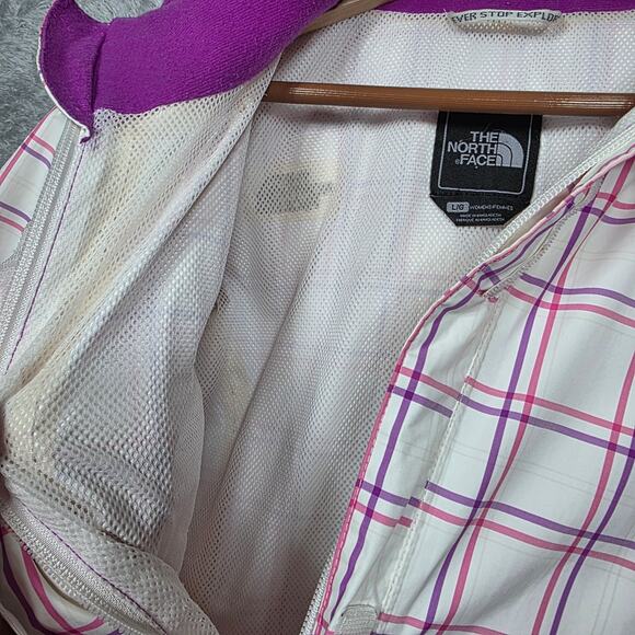 The North Face Women's Hyvent Plaid Rain Jacket Size Large - Picture 4 of 11